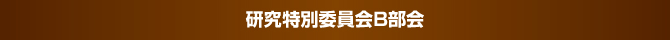 研究特別委員会B部会 研究特別委員会B部会